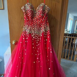 Stunning Red Sequin Gown